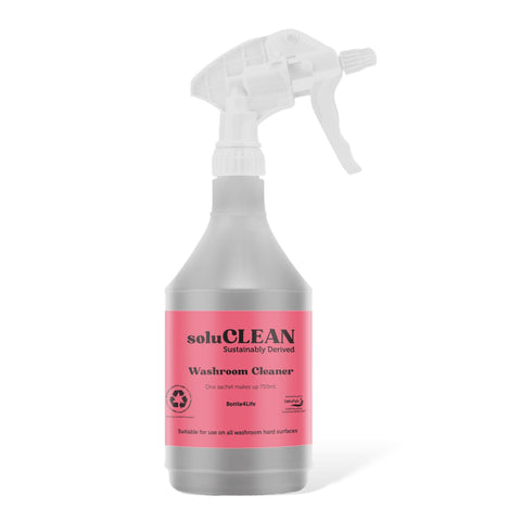 Soluclean, Washroom Cleaner, Empty Trigger Spray Bottle for HouseHold Cleaning, Made from 100% Recycled Materials