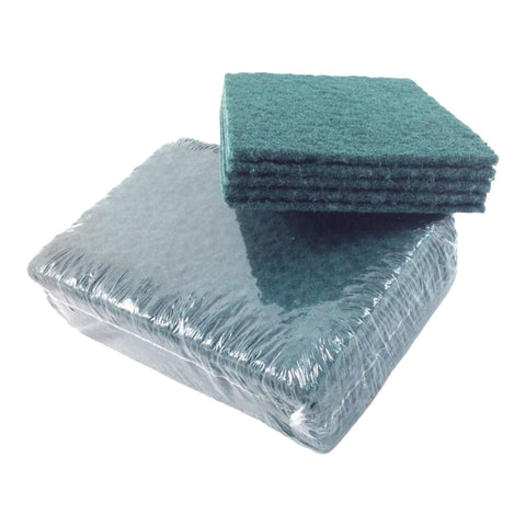 Green Scouring Pads Packet of 10 (6 x 9 inch)