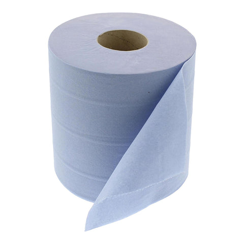 150M Centrefeed Rolls Blue Pack of 6 2ply