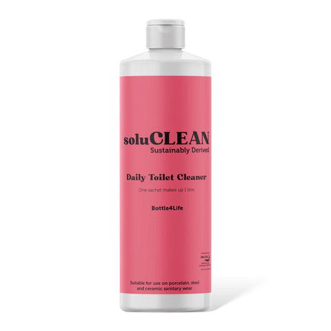 Soluclean, Daily Toilet Cleaner, 1 Litre Empty Bottle for HouseHold Cleaning, Made from 100% Recycled Materials