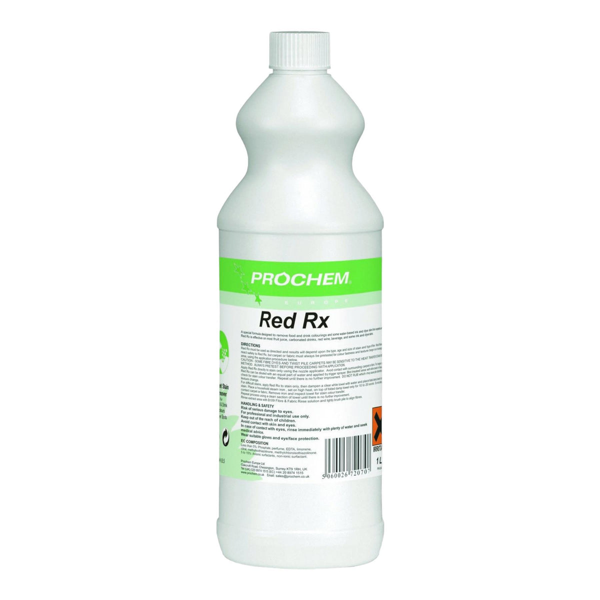 Prochem Red RX 1 Litre Red Stain Remover For Carpets and Upholstery
