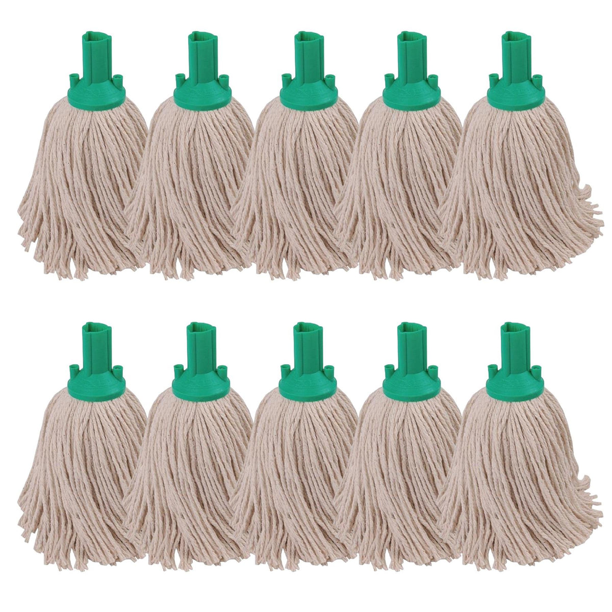Exel Cotton Mop Heads 250 grams Pack of 10 Green