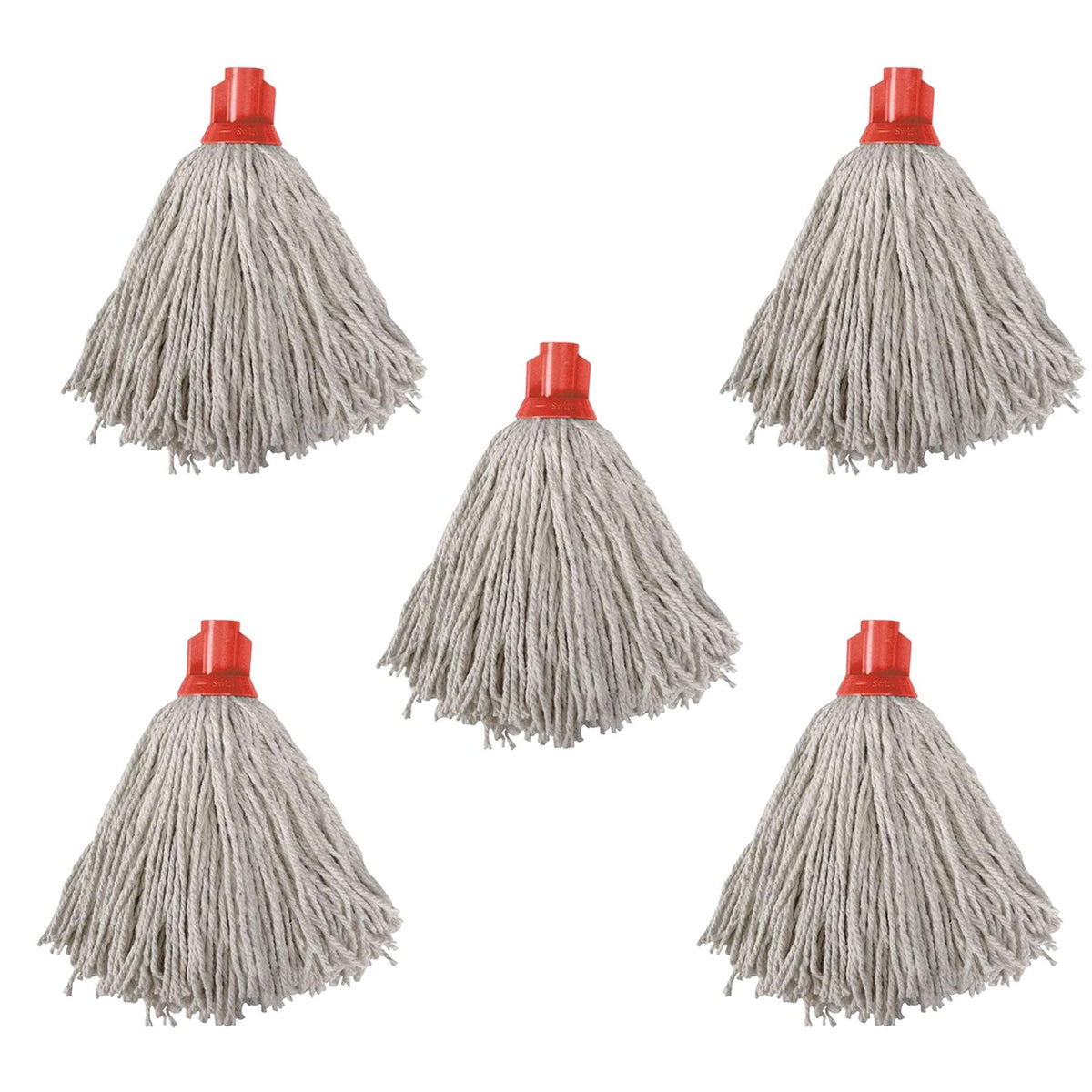 Swift PY Cotton Socket Mop, Pack of 5 Red