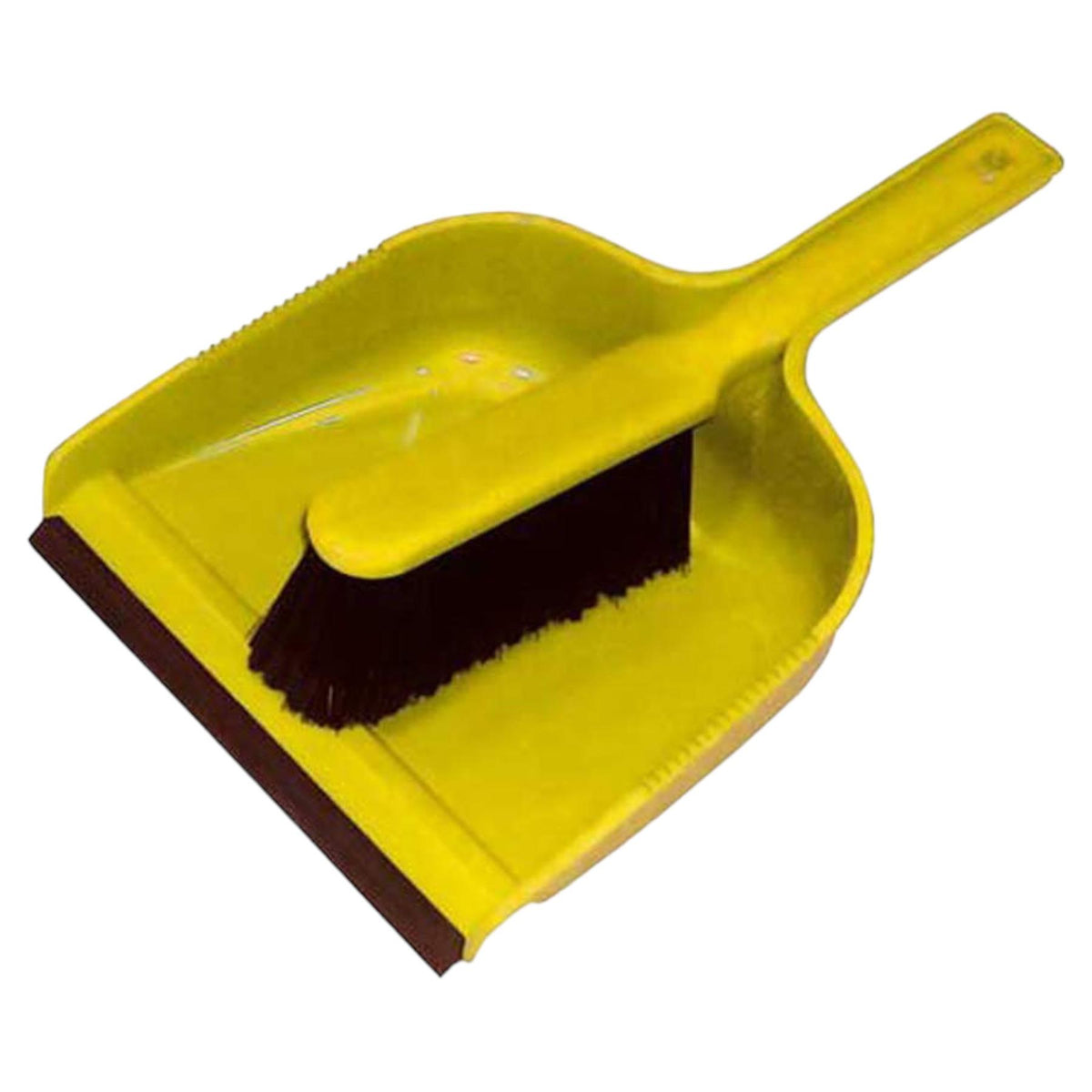 Ramon Hygiene Yellow Dust Pan and Brush Set, with Soft Bristles, Yellow