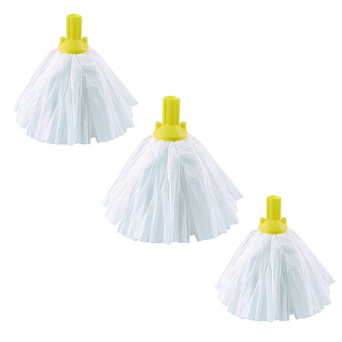 Exel Disposable Mop Heads 117 Grams Pack of 3 Yellow