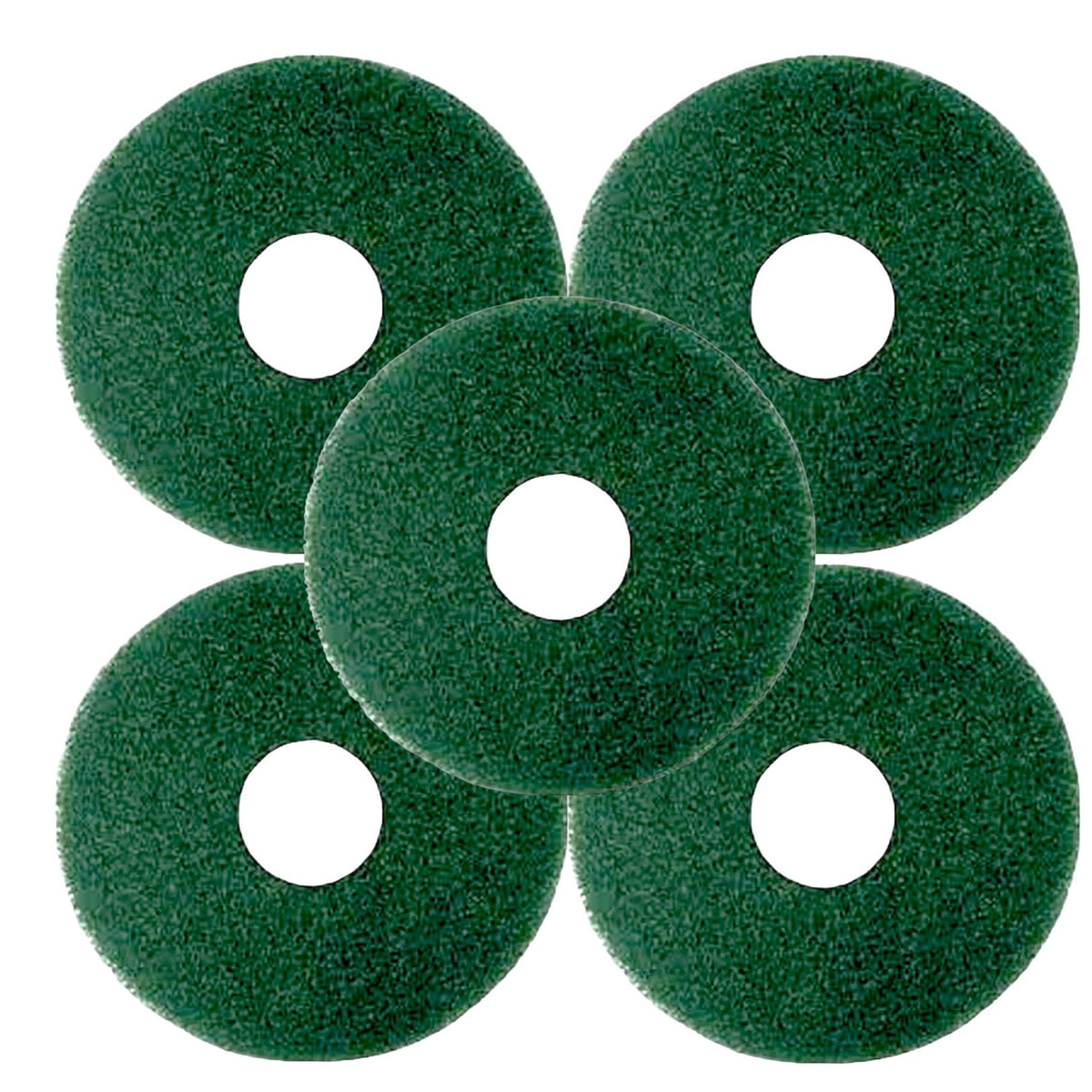 Green Floor Pads Pack of 5 17 inch Pads For Machine Buffing