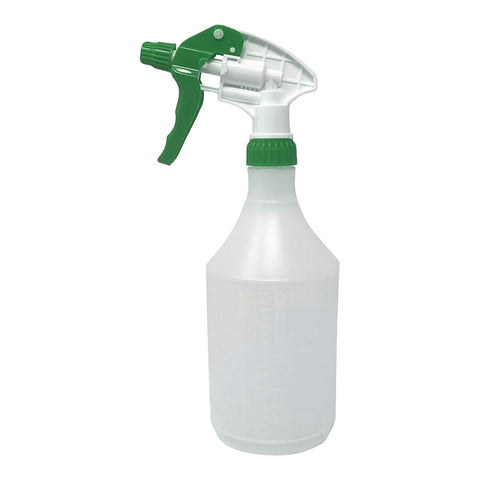 Pack Of 5 Reusable Green Trigger Spray Bottle 750ml Heavy Duty