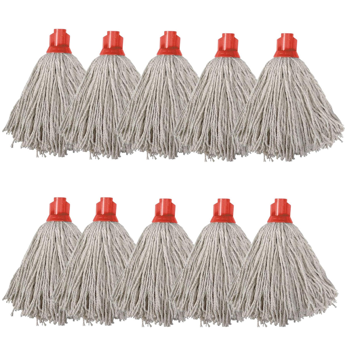 Swift PY Cotton Socket Mop, Pack of 10 Red