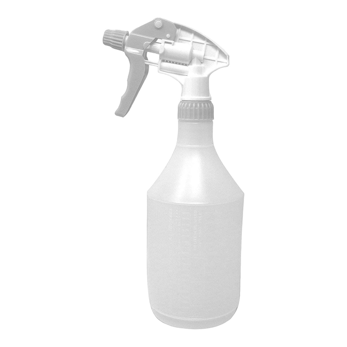 Single Reusable White Trigger Spray Bottle 750ml Heavy Duty