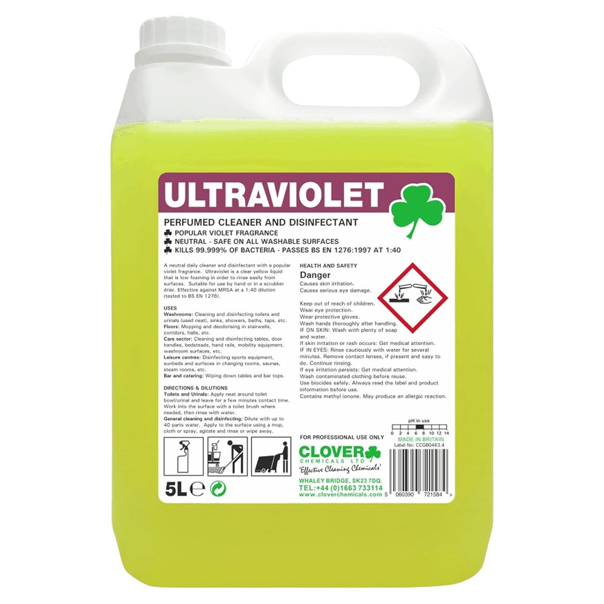 Clover Chemicals Ultra Violet 5 Litre