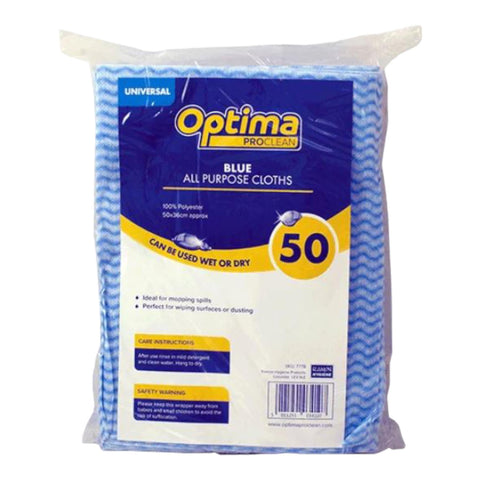 Optima Pro Clean All Purpose Clothes, 50 Blue
