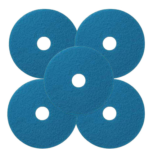 Blue Floor Pads Pack of 5 16 inch Pads For Machine Buffing