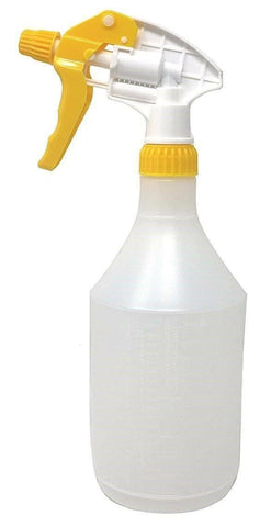Pack Of 10 Reusable Yellow Trigger Spray Bottle 750ml Heavy Duty