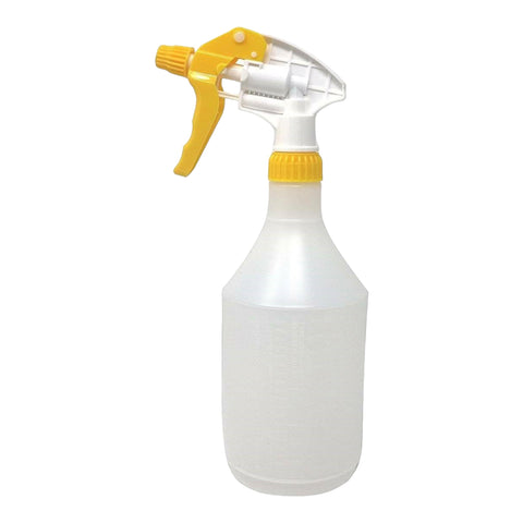 Pack Of 3 Reusable Yellow Trigger Spray Bottle 750ml Heavy Duty