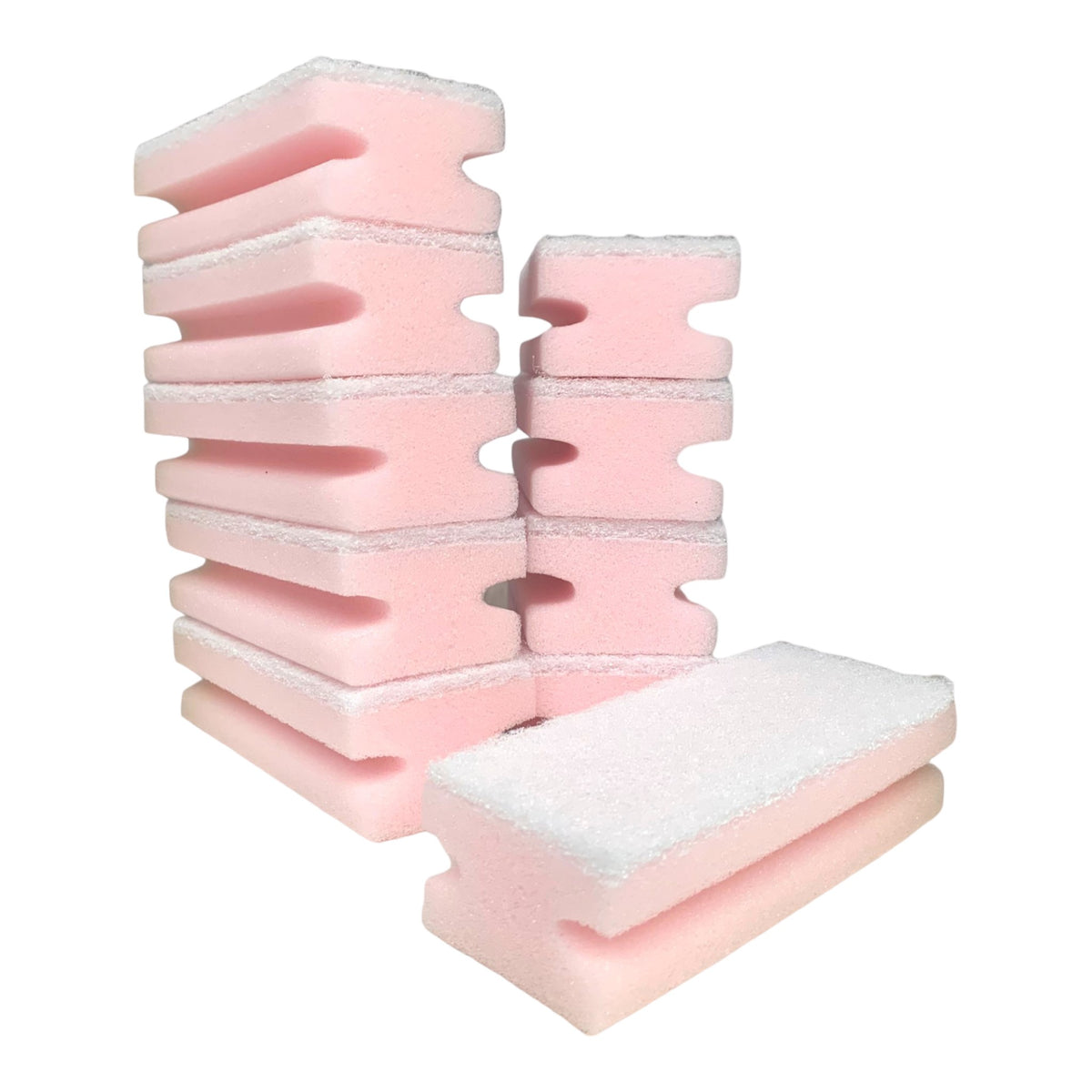 Optima Pink Sponge Scourer Pack of 10 Washing Up Sponges