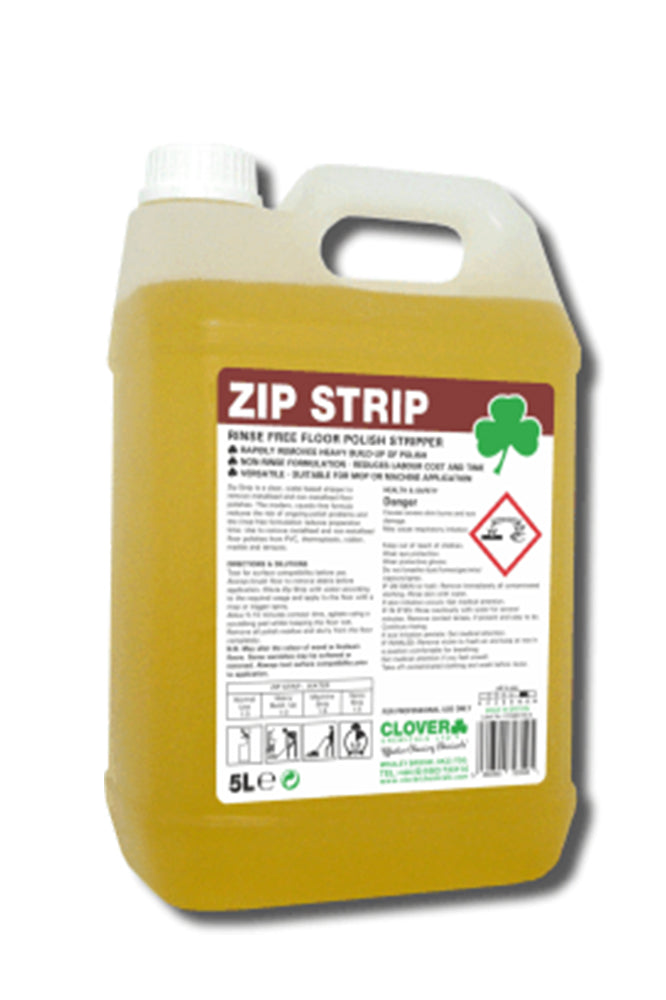 Clover Zip Strip Rinse-Free Floor Stripper 5 Litre