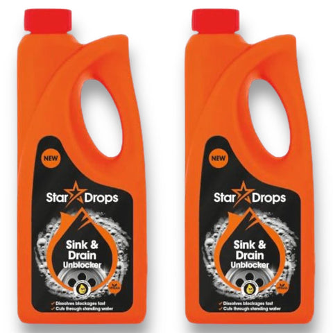 Stardrops Sink & Drain Unblocker 2 x 500ml (1L)