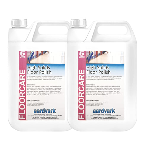 Aardvark Janitorial Supplies High Solid Floor Polish 10 Litre