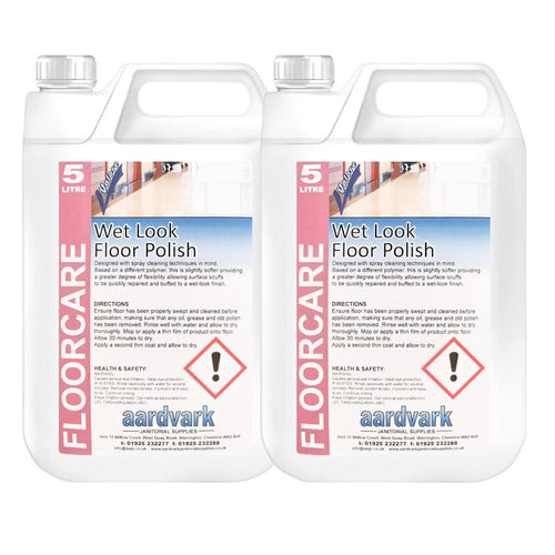 Aardvark Janitorial Supplies Wet look Floor Polish 10 Litres