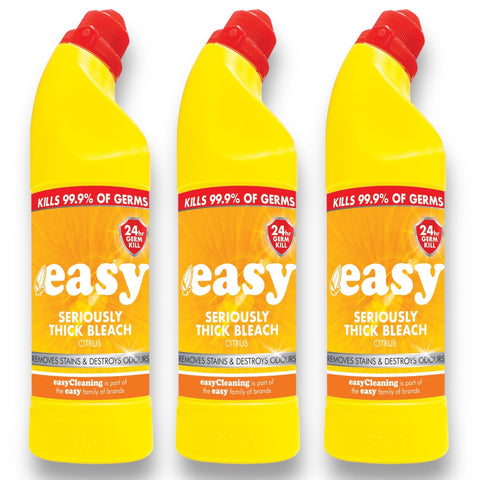 Easy Seriously Thick Bleach, Citrus, 6 x 750ml