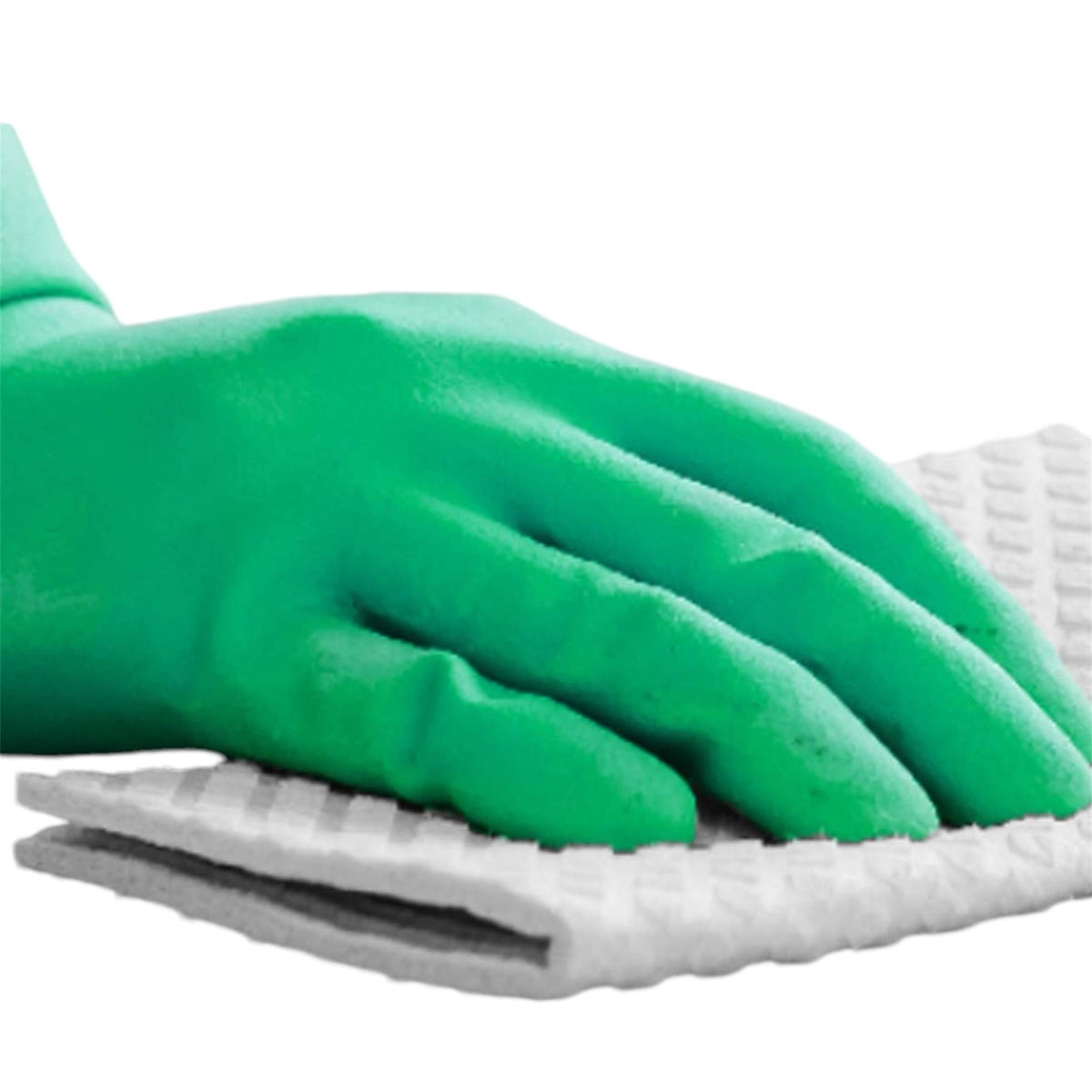 Unigloves Green Household Gloves, Medium, One Pair