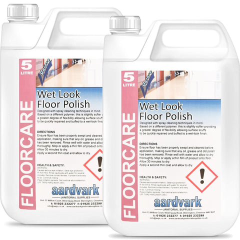 Aardvark Janitorial Supplies High Solid Floor Polish 10 Litre