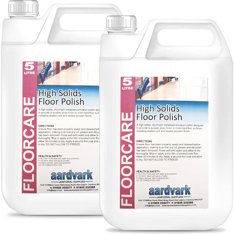 High Solids Floor Polish - Professional Durable Gloss Floor Finish - 5L