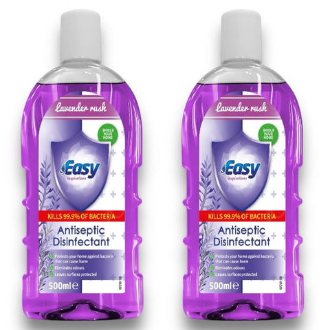 Easy, Antiseptic Disinfectant, Lavender 2 x 500ml