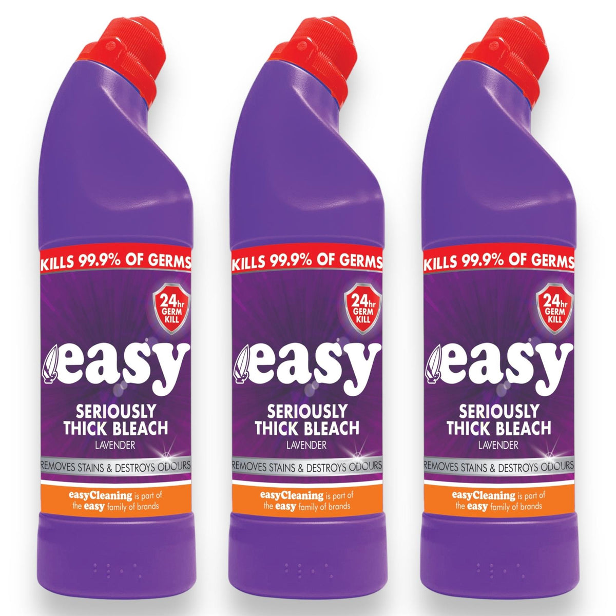 Easy Seriously Thick Bleach, Lavender, 3 x 750ml