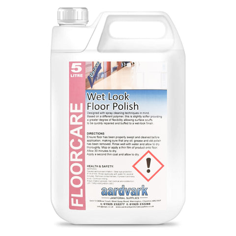Wet Look Floor Polish – Professional High Gloss Floor Finish - 5L