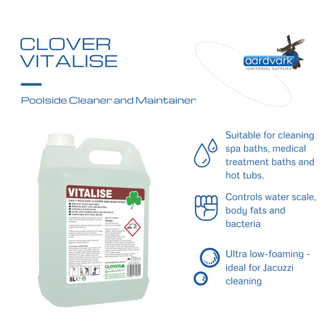 Clover Chemicals Vitalise Poolside Cleaner and Maintainer 10 Litre