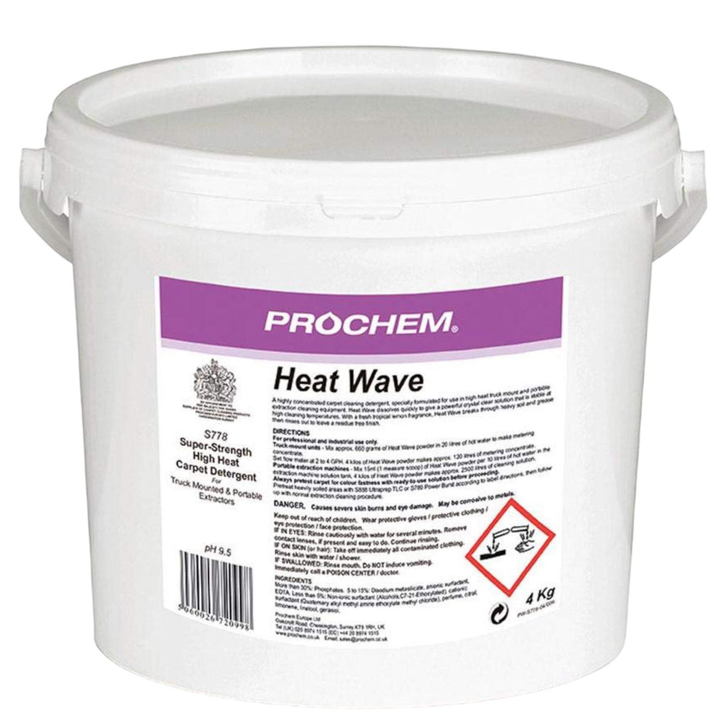 Prochem Heat Wave Powder Detergent 4KG – Aardvark Janitorial Supplies