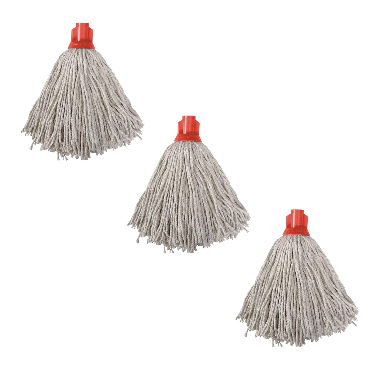 Swift PY Cotton Socket Mop, Pack of 3 Red