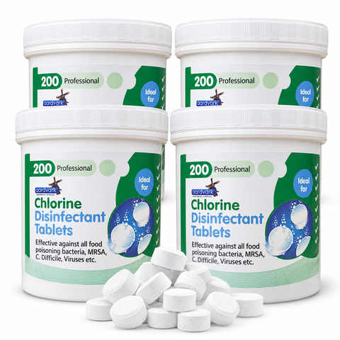 Chlorine Disinfectant Tablets - Professional Cleaning & Sanitising Tablets