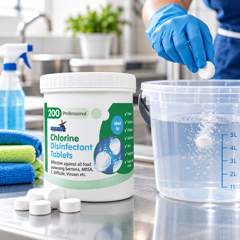 Chlorine Disinfectant Tablets - Professional Cleaning & Sanitising Tablets