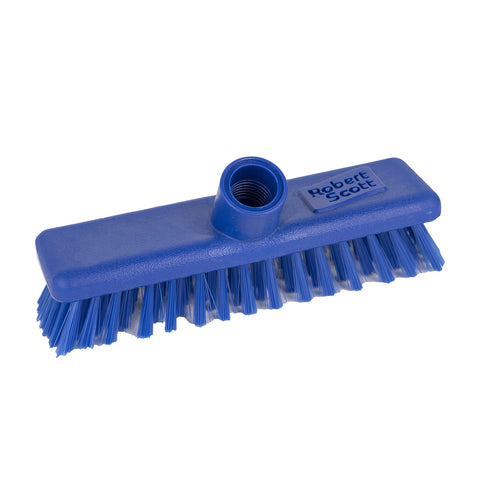 Colour Coded Broom / Scrub Heads – Stiff & Soft -  23cm, 30cm & 45cm Professional Screw-Fit Cleaning Heads