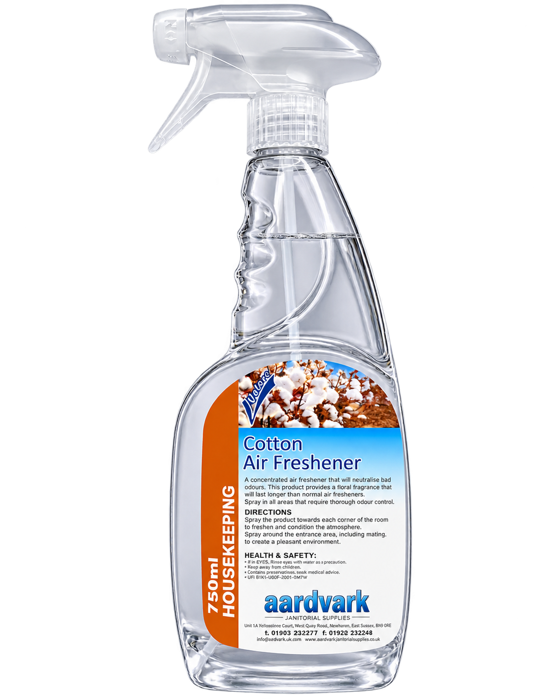 Cotton Air Freshener - Long Lasting Fragrance, Odour Neutraliser - 750ml