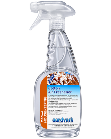 Cotton Air Freshener - Long Lasting Fragrance, Odour Neutraliser - 750ml