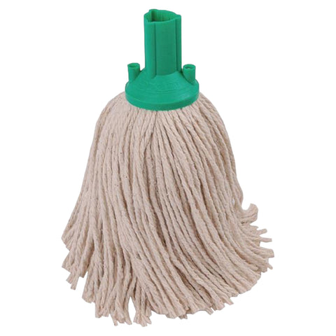 Exel Cotton Mop Head - Colour Coded Professional Screw-Fit Mop Head - Red, Blue, Green & Yellow