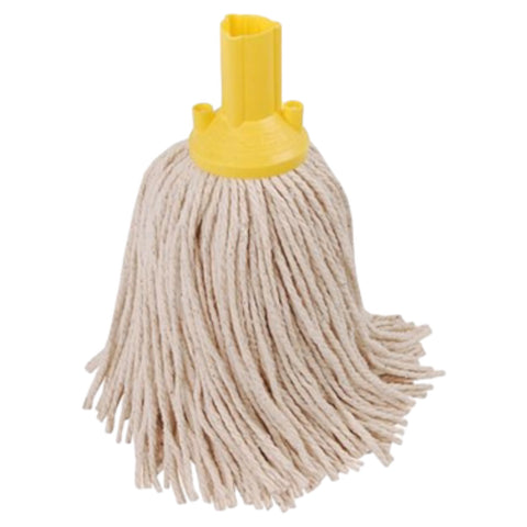 Exel Cotton Mop Head - Colour Coded Professional Screw-Fit Mop Head - Red, Blue, Green & Yellow