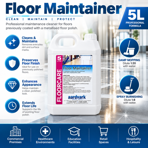 Floor Maintainer - Professional Maintenance Cleaner for Polished Floors - 5L