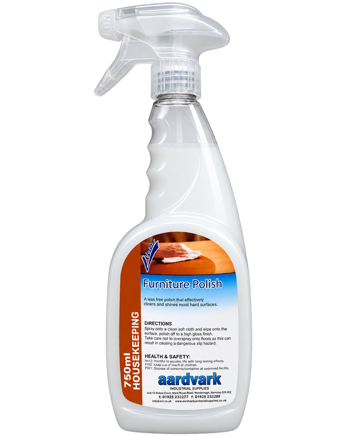 Furniture Polish - Professional Wax-Free Cleaner & Shine Spray - 750ml