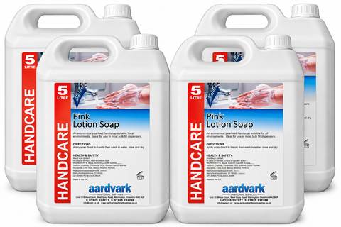 Pink Lotion Soap - Professional Pearlised Hand Wash for Bulk Fill Dispensers - 5L