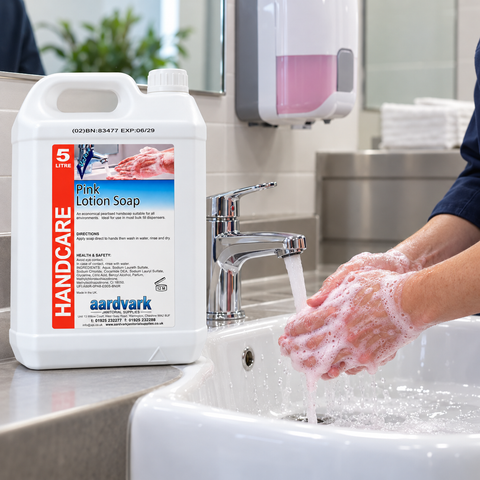 Pink Lotion Soap - Professional Pearlised Hand Wash for Bulk Fill Dispensers - 5L