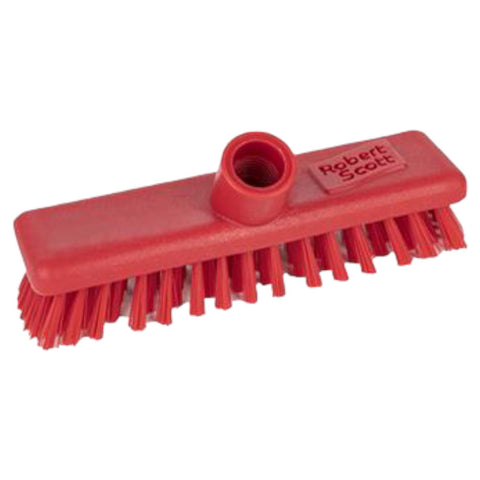 Colour Coded Broom / Scrub Heads – Stiff & Soft -  23cm, 30cm & 45cm Professional Screw-Fit Cleaning Heads