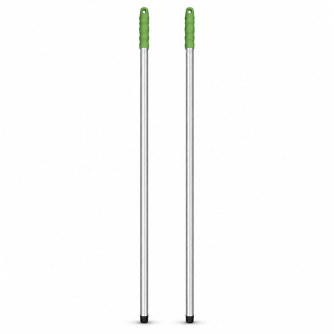 Colour Coded Aluminium Handle – Professional Screw-Fit Handle for Mops & Brushes - Green, Red, Blue & Yellow