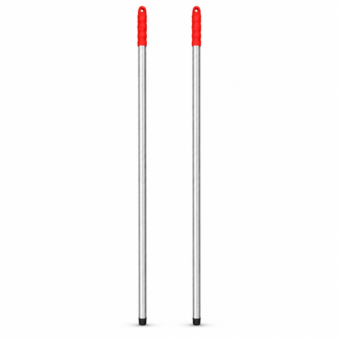 Colour Coded Aluminium Handle – Professional Screw-Fit Handle for Mops & Brushes - Green, Red, Blue & Yellow