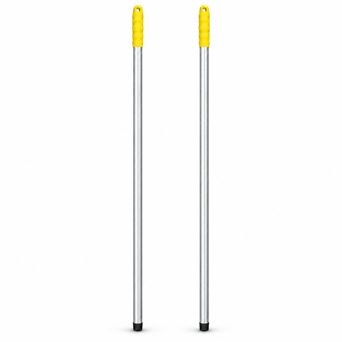 Colour Coded Aluminium Handle – Professional Screw-Fit Handle for Mops & Brushes - Green, Red, Blue & Yellow