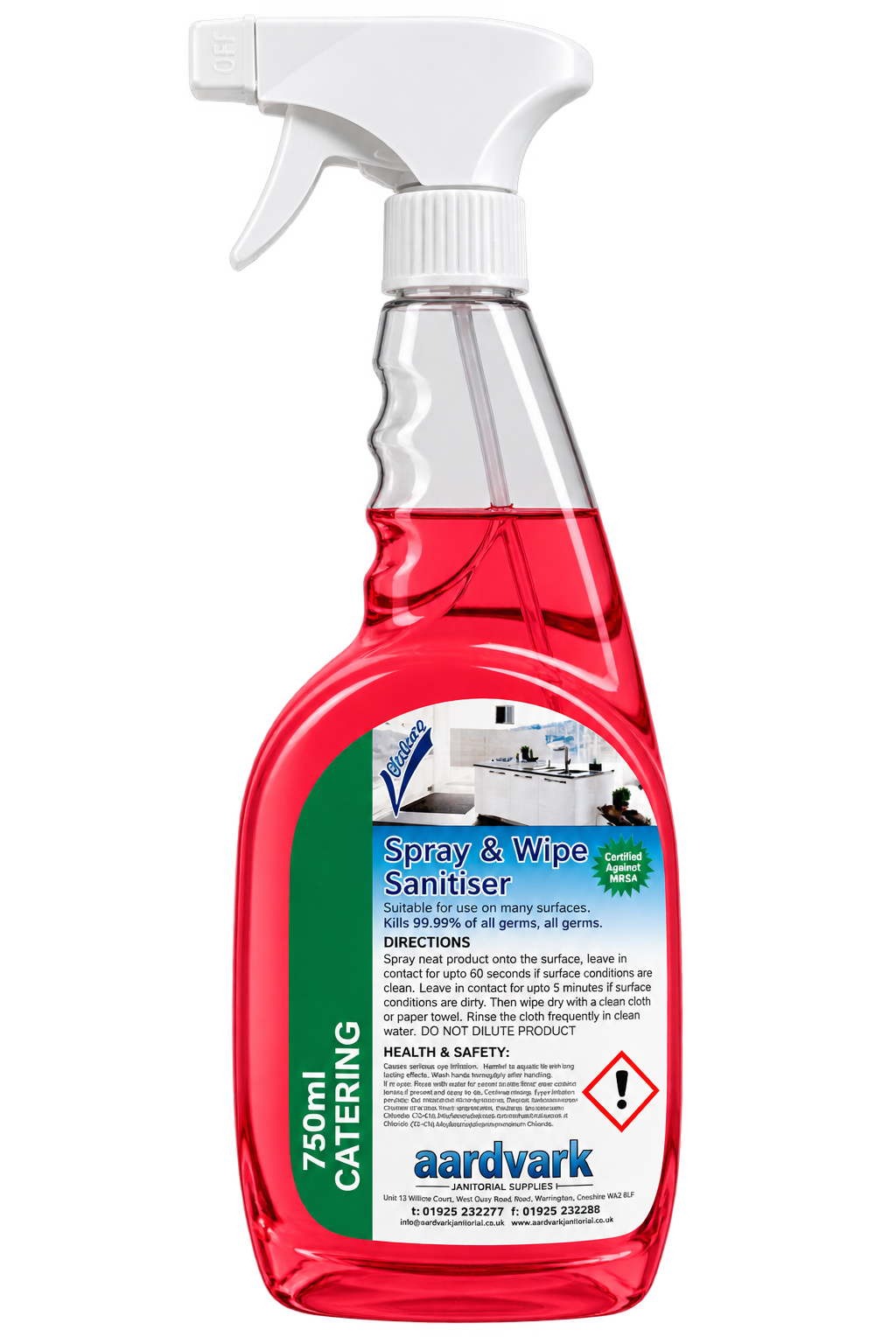 Spray & Wipe Sanitiser - Professional Surface Cleaner - 750ml