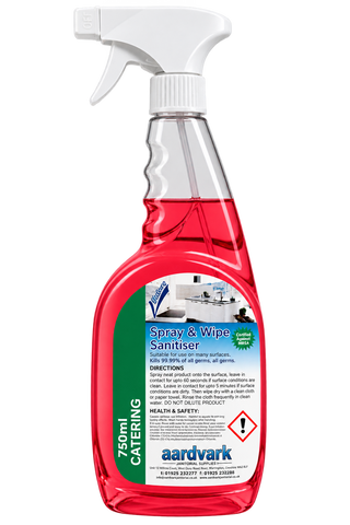Spray & Wipe Sanitiser - Professional Surface Cleaner - 750ml